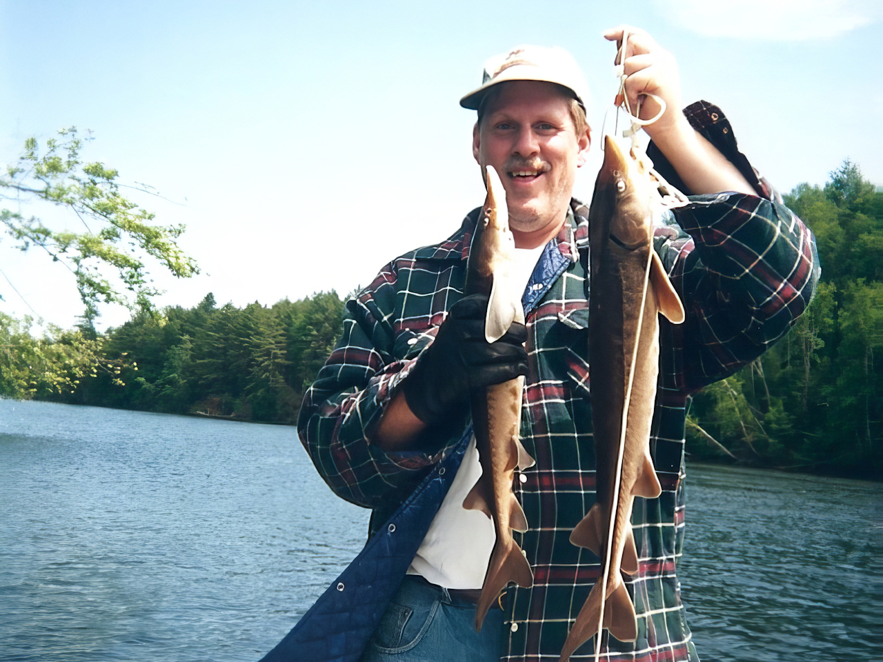 Ron with some Ottawa River sturgeon