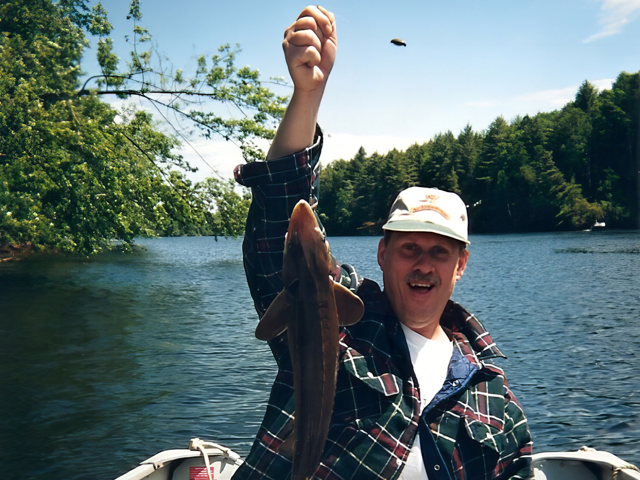 Ron Zinn with another sturgeon!