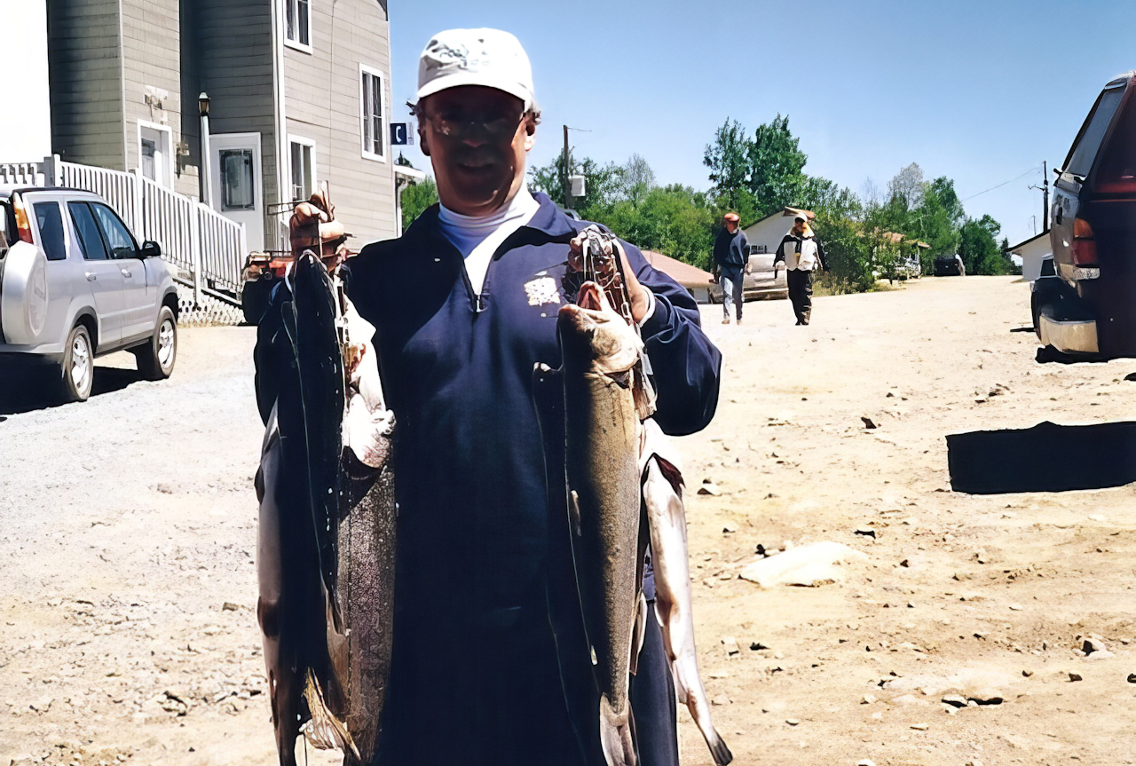 Big Al with his catch of the day